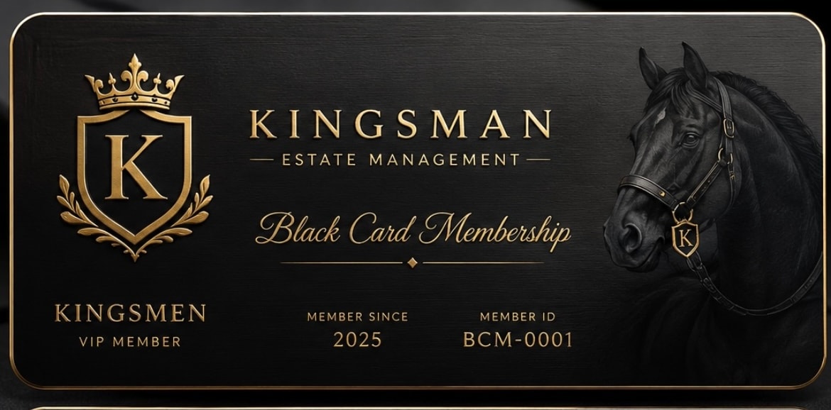 Kingsman Black Card membership credential